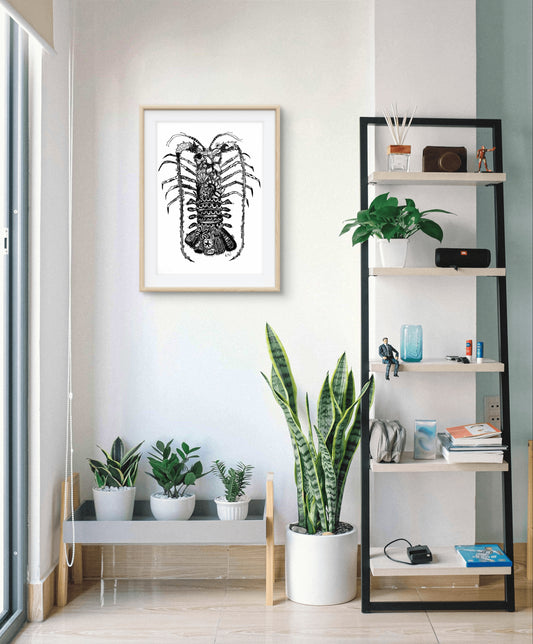 Crayfish Floral Print