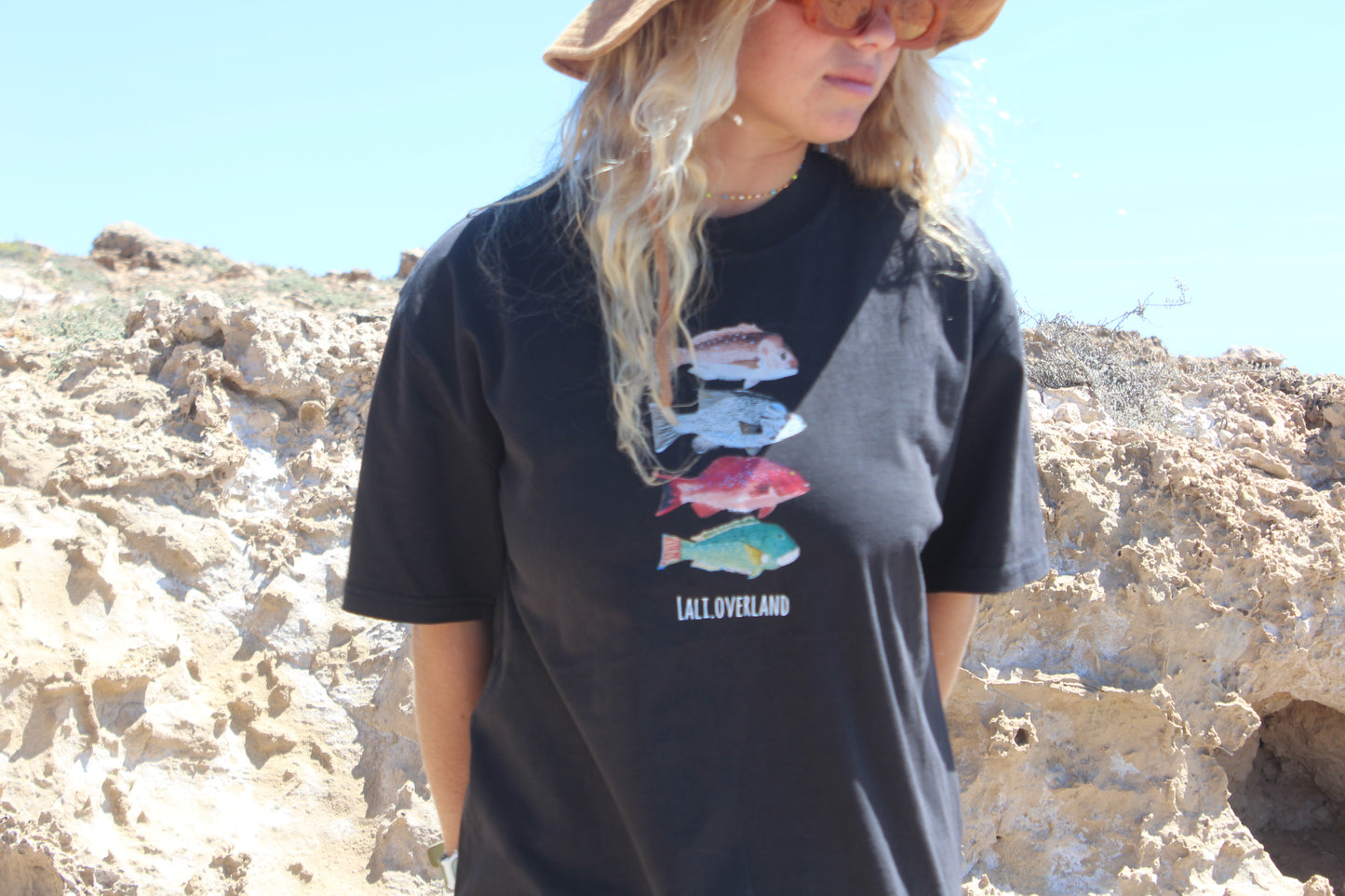 WA Fish Tee Black